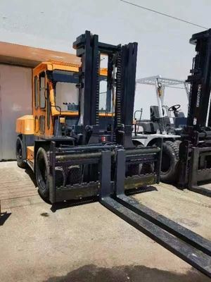 10 ton TCM FD100 gebruikte vorkheftruck met dieselmotor en in goede staat