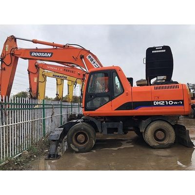 2020 Gebruikte Doosan DH210W-7 graafmachines Wielgraafmachines uit Korea Originele Doosan motor