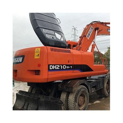 2020 Gebruikte Doosan DH210W-7 graafmachines Wielgraafmachines uit Korea Originele Doosan motor