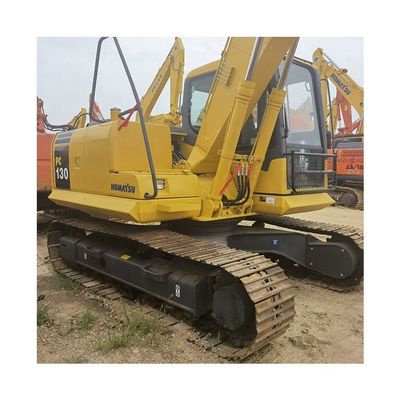 Originele motor 13TON Gebruikte mini graafmachine Komatsu PC130-7 PC120 PC130 met hydraulische duim