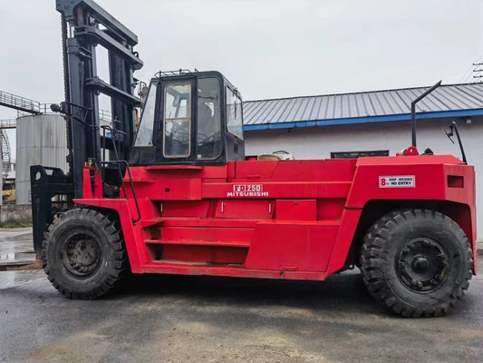 Gebruikte Mitsubishi FD250 25 ton Diesel vorkheftruck Algemene afmetingen 3254*1086*2000