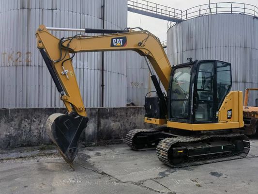 Gebruikte CAT 307.5 graafmachine met originele hydraulische klep en rubberen sporen uit Japan