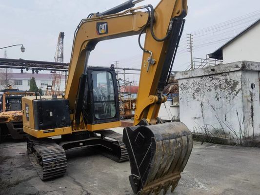Gebruikte CAT 307.5 graafmachine met originele hydraulische klep en rubberen sporen uit Japan