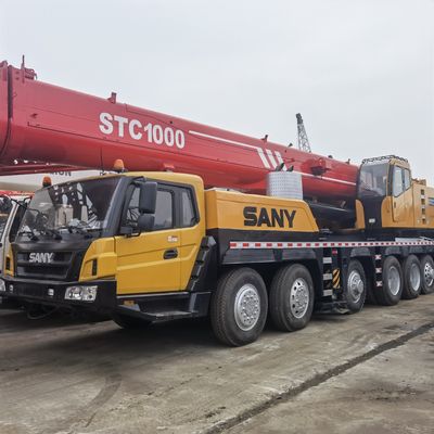 Gebruikte SANY STC1000 vrachtwagen kraan met originele hydraulische klep in originele grootschalige