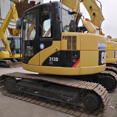 13TON tweedehands Caterpillar 313D Digger Gebruikte Cat 312D 313D Crawler Excavator in Shanghai