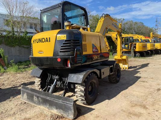 Oorspronkelijke Hydraulische Pomp Tweedehands Hyundai 60 Wheel Excavator met 4m3 Bucket Capacity