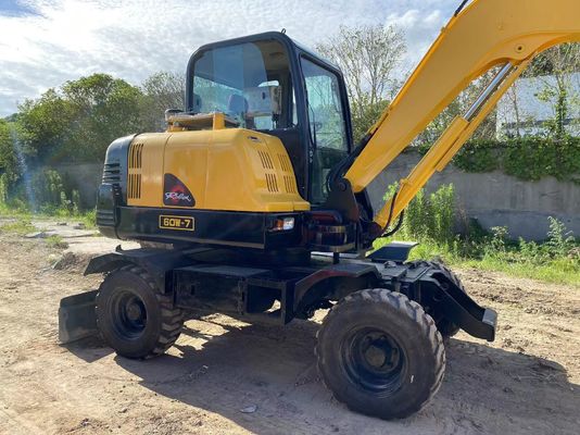 Oorspronkelijke Hydraulische Pomp Tweedehands Hyundai 60 Wheel Excavator met 4m3 Bucket Capacity