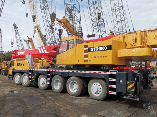 100 ton SANY STC1000 vrachtwagenkraan met een capaciteit van 220 ton en originele hydraulische klep