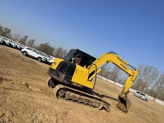 Goed gebruikte Hyundai 80 Crawler graafmachine met originele hydraulische cilinder