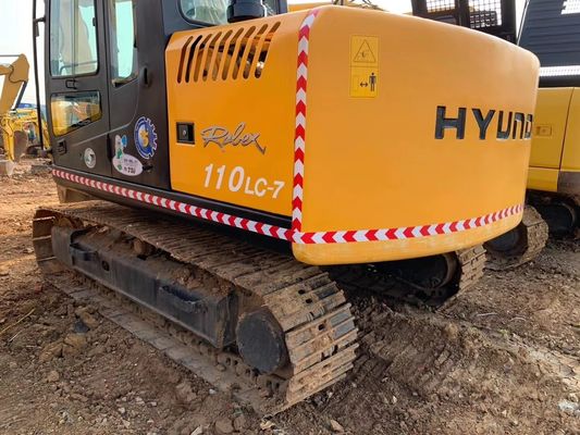Gebruikte Hyundai graafmachine 110 110-7 met originele hydraulische klep 11TON bedrijfsgewicht