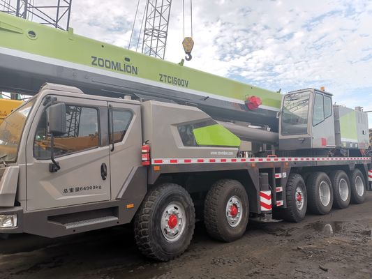 Gemaakt ZTC1500 150 ton zware aanhangwagen telescopische vrachtwagen kraan met max. hefhoogte 42m