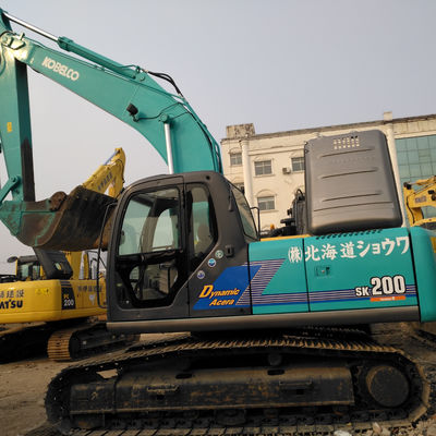 3 ton nominale laadcapaciteit Kobelco SK200 graafmachine betaalbaar 20 ton gebruikte graafmachine