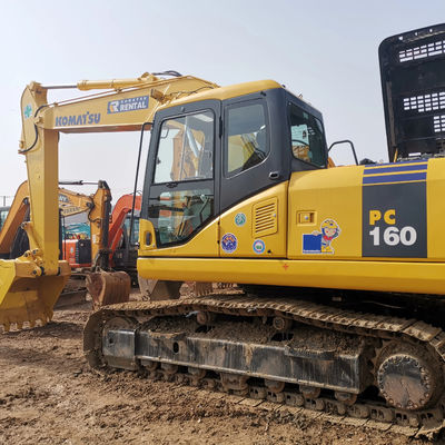 Goed in gebruik KOMATSU PC160 graafmachines met een bedrijfsgewicht van 16000 kg