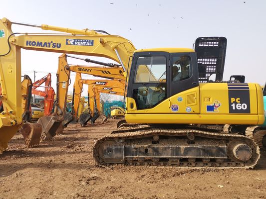 Goed in gebruik KOMATSU PC160 graafmachines met een bedrijfsgewicht van 16000 kg