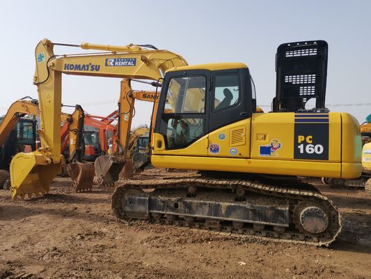 Goed in gebruik KOMATSU PC160 graafmachines met een bedrijfsgewicht van 16000 kg