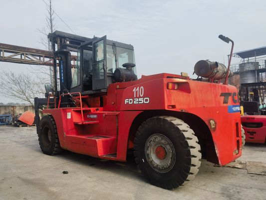 25 ton TCM vorklift FD250 Gebruikte Longhua vorklift met routine afmetingen