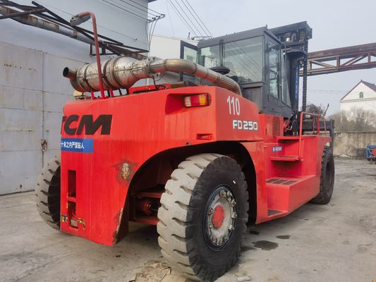 25 ton TCM vorklift FD250 Gebruikte Longhua vorklift met routine afmetingen