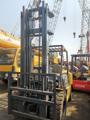 Vorkbreedte 1200 mm Komatsu FD50 5T Gebruikte vorkheftruck 5T Japan Lifting met ISUZU-motor