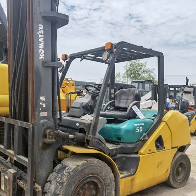 5ton vorklift Komatsu FD50-10 FD50-7 FD50 met handmatige krachtbron en in goede staat