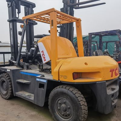 Uitstekende staat 2019 Gebruikte Japanse 7 ton TCM vorklift FD70 en Routine vorkbreedte