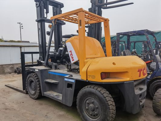 Uitstekende staat 2019 Gebruikte Japanse 7 ton TCM vorklift FD70 en Routine vorkbreedte