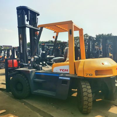 Algemene afmetingen Routine TCM 7 ton gebruikte vorkheftruck met hydraulische afstandsregeling