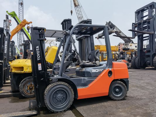 3000 kg benzinemotor Toyota 8F30 Hydraulische dieselforklift voor zware ladingen