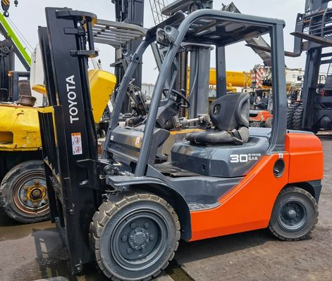 3000 kg benzinemotor Toyota 8F30 Hydraulische dieselforklift voor zware ladingen