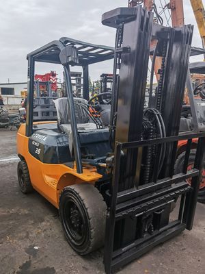 Originele Japanse Toyota FD35 3 ton benzine motor vorkheftruck met routine vorklengte
