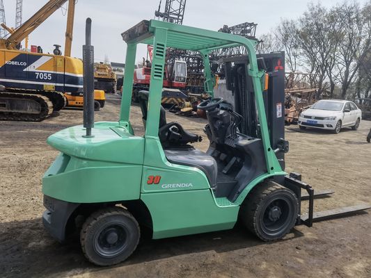 Stabiele werkomstandigheden tweedehands Mitsubishi 3ton FD30 vorkheftruck met 180mm vorkbreedte