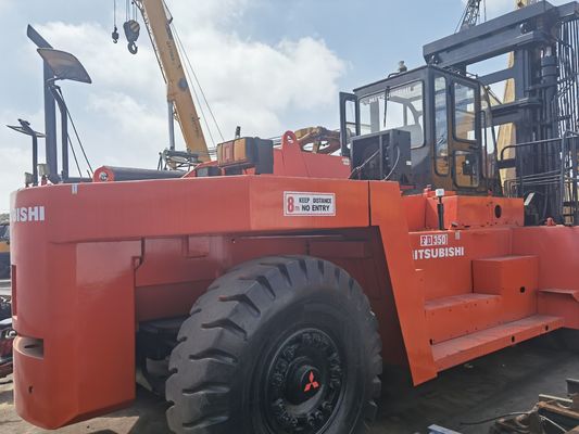 35t Mitsubishi FD350 35 ton vorklift voor bouwmaterialen winkels Vorklengte 3254mm