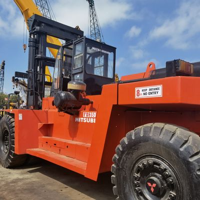 Gebruikte 35t Mitsubishi FD350 vorkheftruck voor bouwmaterialen winkels 15-25 ton diesel