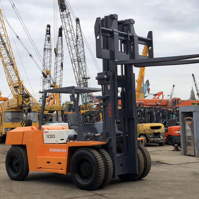 Gebruikte TCM FD100 10 ton diesel vorkhef in goede staat voor voedsel- en drankenproductie