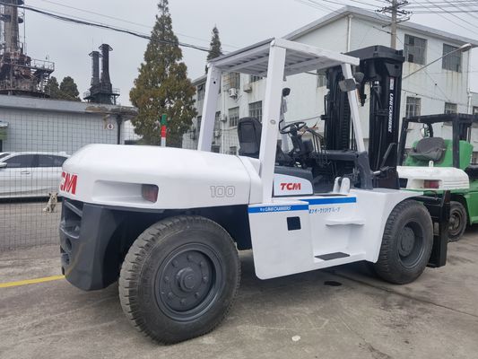 100 ton Toyota gebruikte vorklift in Japan Originele Japan 10 ton grote vorklift TCM FD100