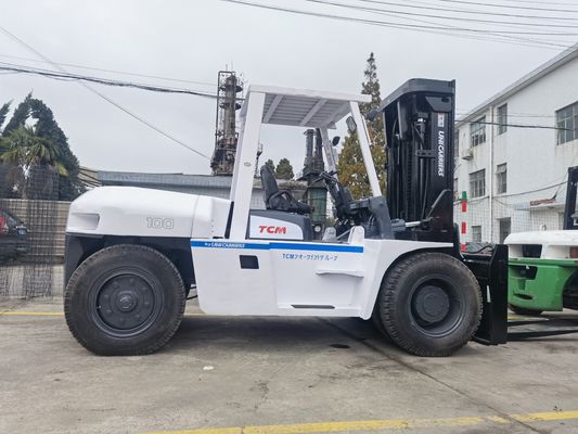 100 ton Toyota gebruikte vorklift in Japan Originele Japan 10 ton grote vorklift TCM FD100