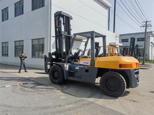 10 ton Diesel Vorklift Japanse TCM Gebruikte FD100 Vorklift met Vorkbreedte Routine Korting