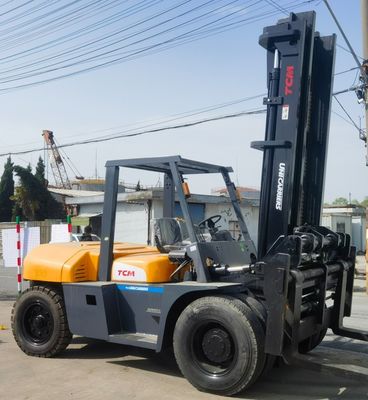 10 ton Diesel Vorklift Japanse TCM Gebruikte FD100 Vorklift met Vorkbreedte Routine Korting