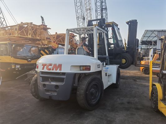 10 ton 3m vorkhef Gebruikte TCM FD100 vorkhef met dieselmotor en routine vorklengte