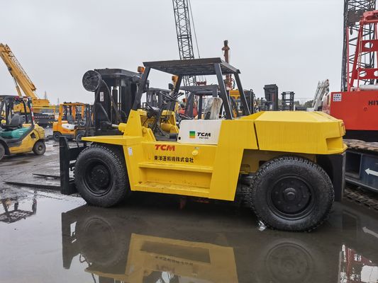 Routine vorkbreedte TCM FD100T 10 ton Hydraulische vorkhef Gebruikte dieselmotor voor Sal