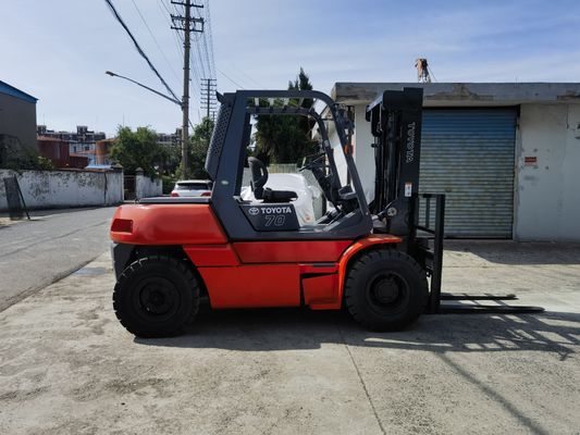 Japan Isuzu Motor 7 Ton Toyota Vorklift met Vork Positionor en Routine Vork Length