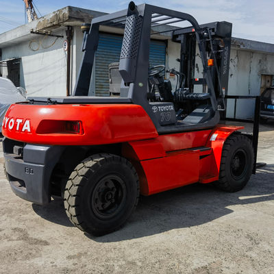 Japan Isuzu Motor 7 Ton Toyota Vorklift met Vork Positionor en Routine Vork Length
