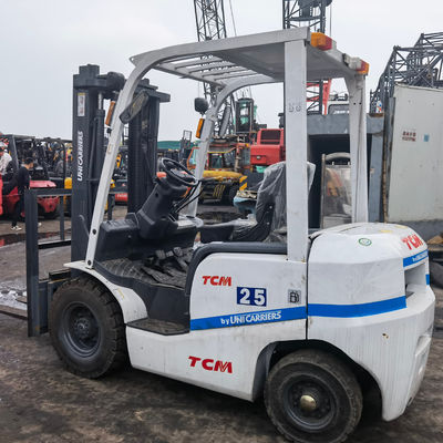 Gebruikte TCM 2,5 ton diesel vorkheftruck FD25 met kerndieselmotor in routineafmetingen