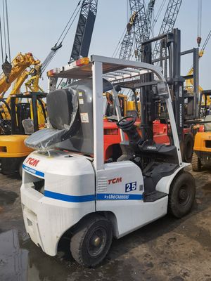 Home 2,5 ton gebruikte Japan TCM FD25 T3C Diesel vorkheftruck voor de restaurantindustrie