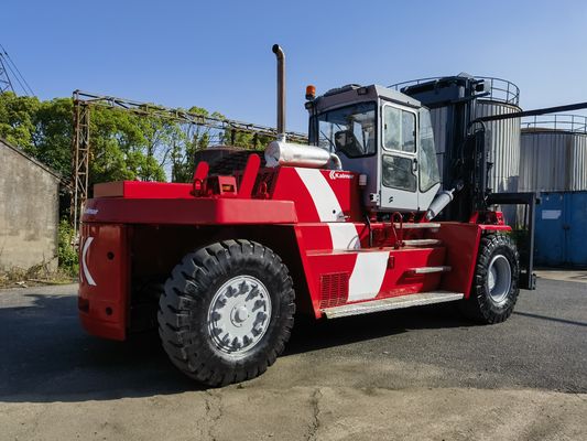 Vorklengte Routine Gebruikte Kalmar 25 ton container Reach Stacker met Vork Positioner