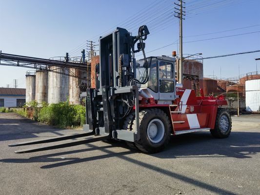 Vorklengte Routine Gebruikte Kalmar 25 ton container Reach Stacker met Vork Positioner