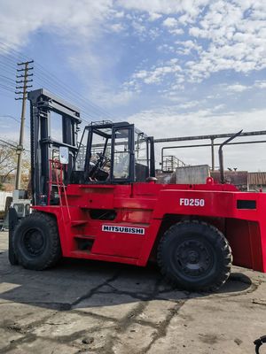 Ervaar superieure prestaties met een 25 ton gebruikte Mitsubishi FD250 dieselforklift