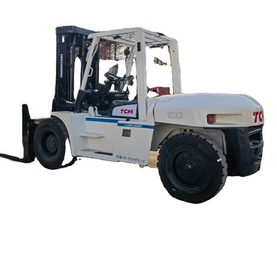 Gebruikte Japan TCM FD100 Diesel Vorklift 10 Ton Warehouse Container Palet Lifting Truck