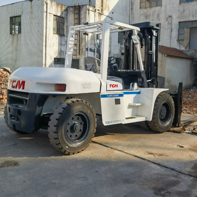 Gebruikte Japan TCM FD100 Diesel Vorklift 10 Ton Warehouse Container Palet Lifting Truck