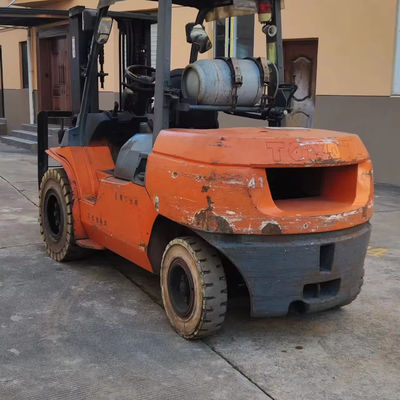 Gebruikte Toyota FD50 Vorklift 5 Ton met 5000 KG gewicht en goed werk in goede staat