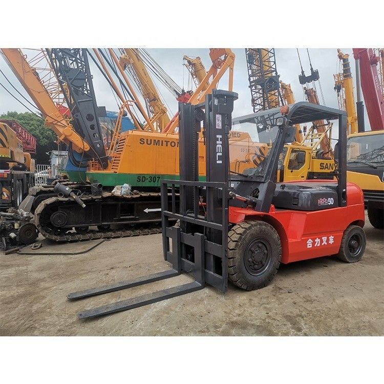 Gebruikt LONGHUA HELI50 5 t 3000lb cpqd30 Vork Lengte routine Indoor Dual Fuel Gasoline Gas Engine